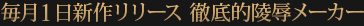 毎月１日新作リリース　徹底的陵辱メーカー